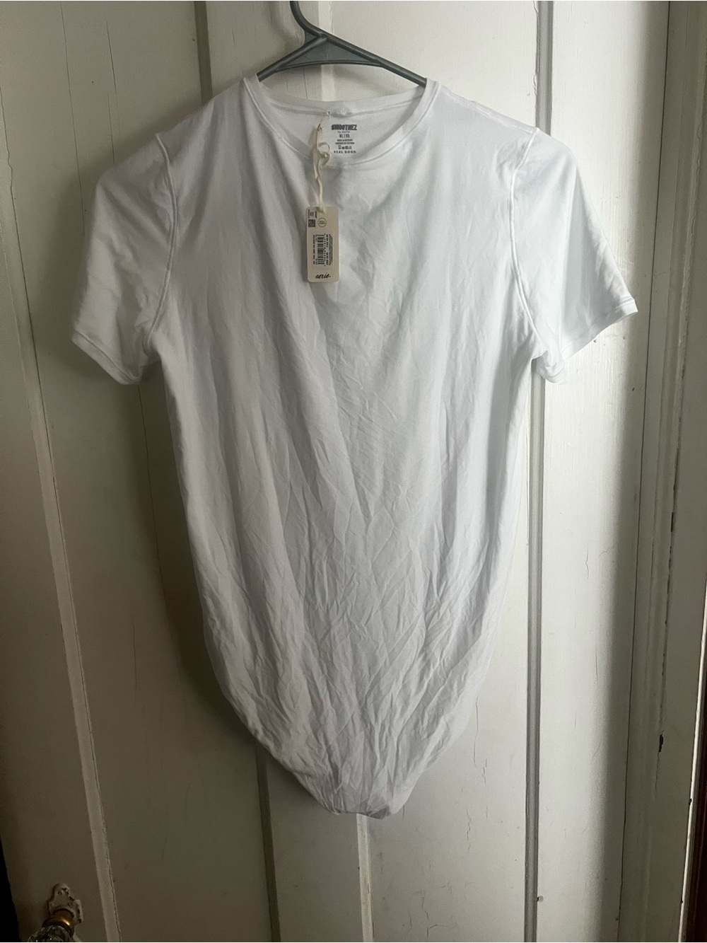 aerie Smoothnez White Crewneck Tee